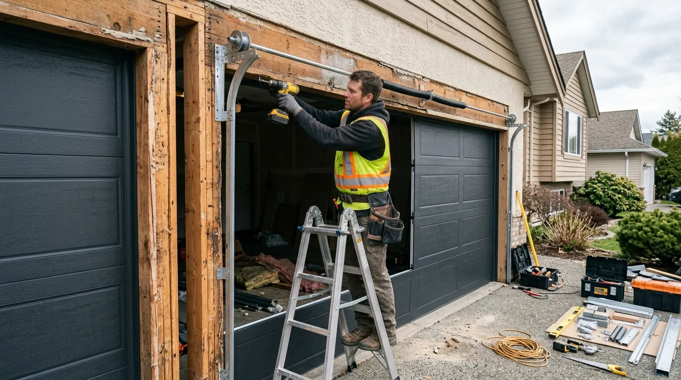 Garage door service in Redmond, WA